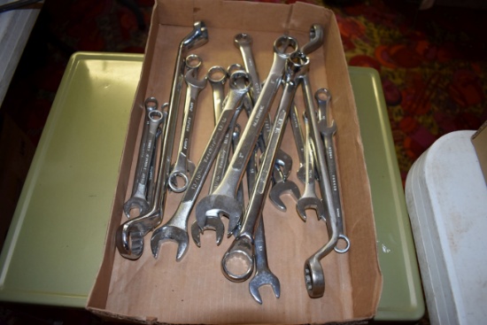 Assortment Of Metric And Standard Open End Box Wrenches