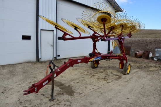 2010 New Holland H5920, 12 Wheel Rake, Center Kicker Wheel, Hyd Cart, SN: YAZSG0007