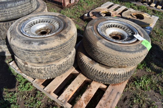 (4) GR 70-15 Used Tires With Rims, Selling As One Money