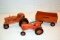 Product Minatures Allis Chalmers 2 Tractors And Wagon, Plastic