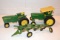 Ertl John Deere 20 Series Tractor With 3 Point, 20 Series With Rops, 4 Bottom Plow, Some Damage