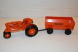 Product Minatrues Allis Chalmers Tractor With Wagon, Plastic