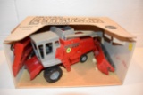 Ertl Massey Ferguson 850 Combine With 2 Heads, 1/16th Scale With Box
