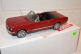 Danbury Mint Limited Edition 1966 Ford Mustang GT Convertible Die Cast Car With Box