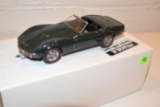 Danbury Mint 1968 Chevy Corvette With Top, Die Cast Car With Box