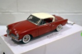 Danbury Mint 1953 Studebaker Commander Starliner, Die Cast Car With Box, Bumper Needs To Be Glued Ba