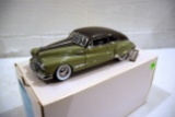 Danbury Mint 1948 Buick Road Master Coupe, Die Cast Car With Box