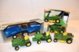 Ertl Ford Lawn And Garden Set with box, John Deere Garden Tractors With And Without Boxes, 5 JD Trac