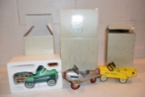 (3) Hallmark Kiddie Car Classics, Pedal Cars, Ranch Wagon, Airplane, Dump Truck, With Boxes
