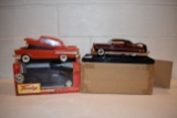 Tonka Collector Series 1956 Pickup in box, 1957 Chevy VHS tape rewinder, 1952 Hudson Hornet