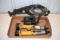 Rockwell Cordless Sawzall 18 Volt Works No Battery, 2 Dewalt 7.2 Volt Cordless Screwdrivers, 2 Batte