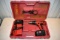 Milwaukee Cordless Old Style 1/2 Inch Hammer Drill, 18 Volt, 2 Batteries And Charger, Works, Hardcas