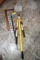 Fiberglass Handle Shovel, Lopper, Level, 2 Squares, Wood Clamp & Water Wand,  Pickup Only Auction Co