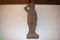 Wooden Hand Carved Native American Statue, 25'' Tall