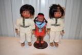 Heritage Mini Collection Doll On Stand, (2) Dolls On Stand