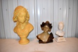 3 Bust Statues