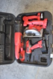 Toolshop 18Volt Tool Set, 2 Batteries, No Charger, Sawzall, Drill, Circular Saw, & Drill