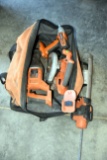 Ridgid Cordless Tool Set, 18Volt, No Batteries, Sawzall, Circular Saw, Driver & Caulk Gun