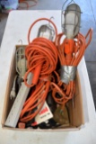 Assortment Of Extension Cords And Work Lights