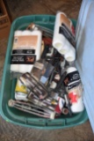 Large Assortment Of Painting Supplies In Tote