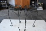 2 Metal Plant Stands