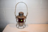 Adlake Red Globed Kerosene Lantern