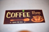 Coffee Shop Sign, 16''x6''