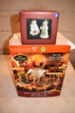 Department 56 Harvest Apple Orchard Village And Mr And Mrs Claus Salt And Pepper Shaker By Lennox