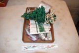 Assortment Of Christmas Related, Tree, Ornaments, Lights