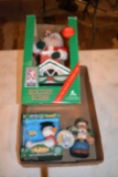 Santa Holiday Scene, Figurine, And Duckfrost Rubba Duck