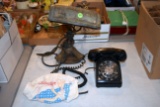 Rotary Dial Phone, Cast Iron Base Table Lamp, Laundry Pin Holder