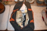 Assortment Of Hockey Gear, Cooper Helmets, Gloves, And Duffle Bag