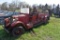 Graham Brothers 1920s Open Air Pumper Fire Truck, Motor Is Stuck, Has Siren, Hose, Extinguisher, Loo