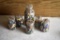Large Assortment Of Marbles In Glass Jars With Covers