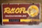 Roll-O-Flex Snowmobiles Dealer Double Sided Tin Sign, With Damage, 32'' Wide By 18'' Tall