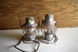 Adlake Railroad Lantern, And Other Railroad Lantern, Clear Lenses