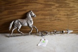 Horse Weathervane, Pot Metal, 25'' Long By 11'' Tall