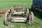 (2) Steel Wheeled Axles With Pallet Of Parts