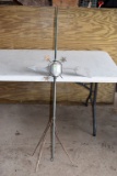 Weathervane With Lightning Rod Bulb And Stand, Bulb Has Some Chipping On The Top, Missing One Leg, 5