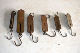 (6) Old Hanging Scales, Balance, Excelsior