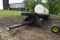 Semi Flat Bed Trailer, Front Dolly Draw Bar Hitch, 36’, 2-1300 Gallon Poly Tanks, 5hp Honda Transfer