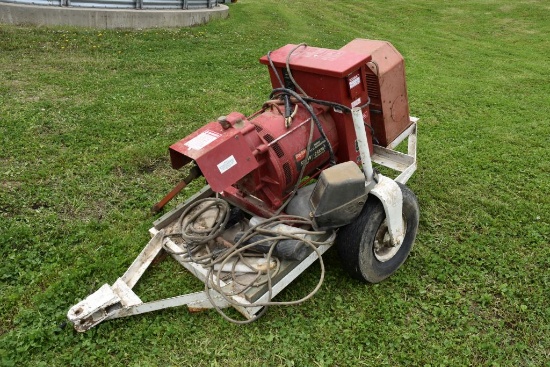 Dayton 3W954 Portable Generator On Trailer, 50KV Surge, 25KV Continuous, Single Phase, 540PTO, With