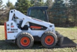 2013 Bobcat S650 Wheel Skid Loader, 427 Actual One Owner Hours, AC/Heat, 2 Speed, Auxiliary Hydrauli