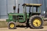 John Deere 4020 Diesel, 11,665 Hours Showing, Cab, 5 Front Slab Weights, 18.4x34 Band Duals, 3pt Q.H
