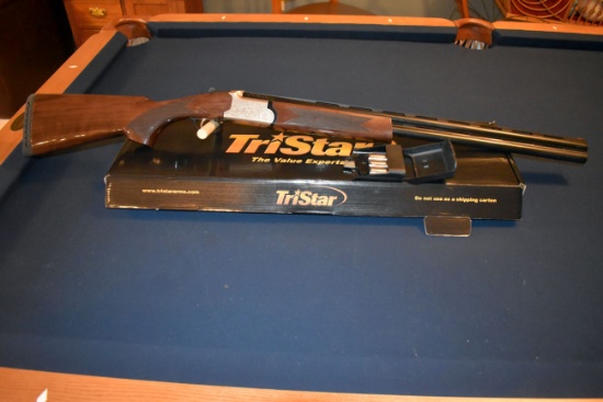 TriState Setter Over/Under 12 ga., 3" Chamber, 5 Chokes, Checkered Stock and Forearm, Engraving, Unf