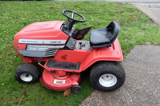 MTD Riding Lawnmower, 14.5HP Motor, 42'' Deck, 7 Speed Shift On The Go