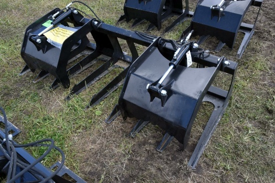 New Brute 82" Tine Grapple Manure Brush Bucket, U