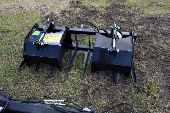 New Brute 72" Tine Grapple Manure Brush Bucket, U