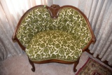 Fancy Settee Oversized Chair With Carving
