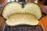 Settee Sofa With Carving